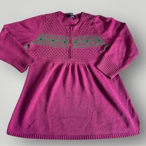 Girls’ Knit Sweater Dress – Long Sleeve, Girl sz M(8)